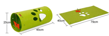 DIY splicable folding cat tunnel