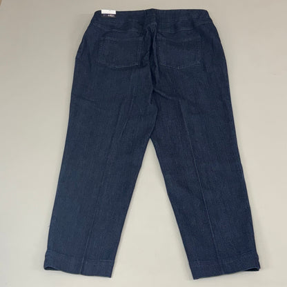 MULTIPLES Ankle Pants Petite Women's Sz 12P Denim M2523P