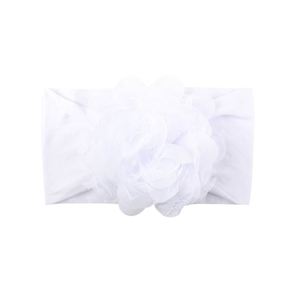 Chiffon Mesh Flower Baby Headdress Headband