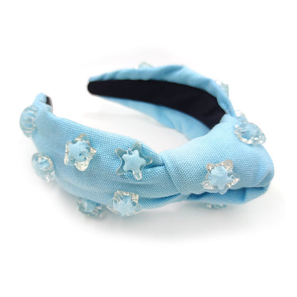 Cute Five-Pointed Star Headband Solid Color