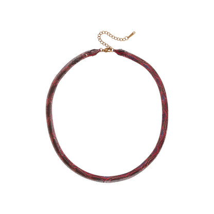 Fashionable Snake-pattern Copper Necklace
