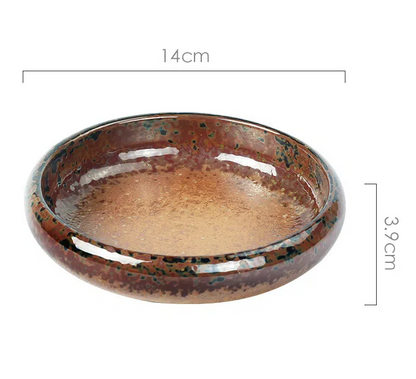 Creative retro ceramic plates plates dishes sushi plates tableware snack plates