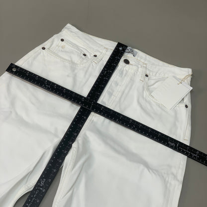 ETICA Tyler High Waist Straight Leg Ankle jeans Vintage White Size 27 EW180114A