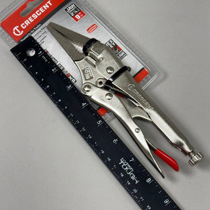 CRESCENT (New) 9" Curved Jaw Locking Pliers with Wire Cutter