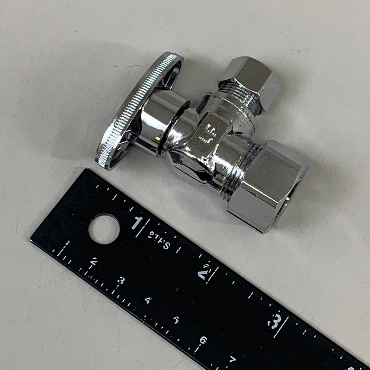 OATEY (2 PACK) Quarter Turn Angle Valve 1/2 NOM Copper 5/8 X 3/8 4701PCLF