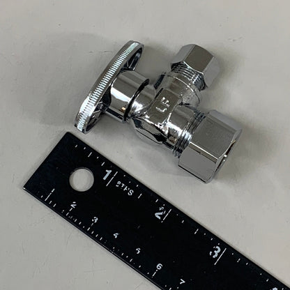 OATEY (2 PACK) Quarter Turn Angle Valve 1/2 NOM Copper 5/8 X 3/8 4701PCLF