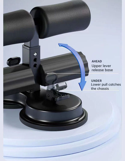 Portable Self-Suction Sit-up Bar Abdominal Core Trainer Movement Auxiliary Device Adjustable Sit Up Assistant