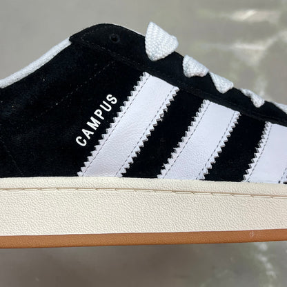 ADIDAS Campus 00s Fat Lace Sneaker Men's Sz 10 Core Black/Cloud White/Off White