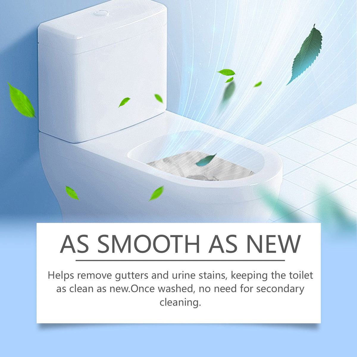 Oxygen Toilet Cleaner Powder, Easy Decontamination Keep Clean With A Quick Blistering Toilet Cleaner