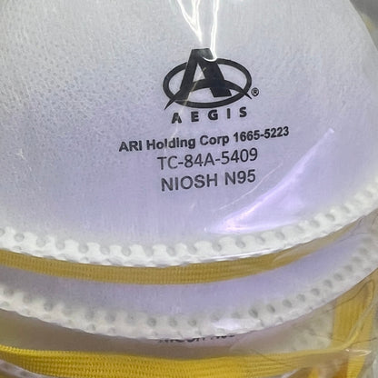 AEGIS (2 PACK, 10 per Box) N95 Disposable Respirator & Exhalation Valve 152625