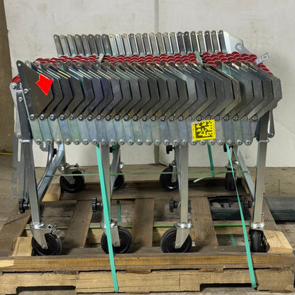 FMH CONVEYORS Flexible Gravity Skate Wheel Conveyor Sz 30” H 0333481