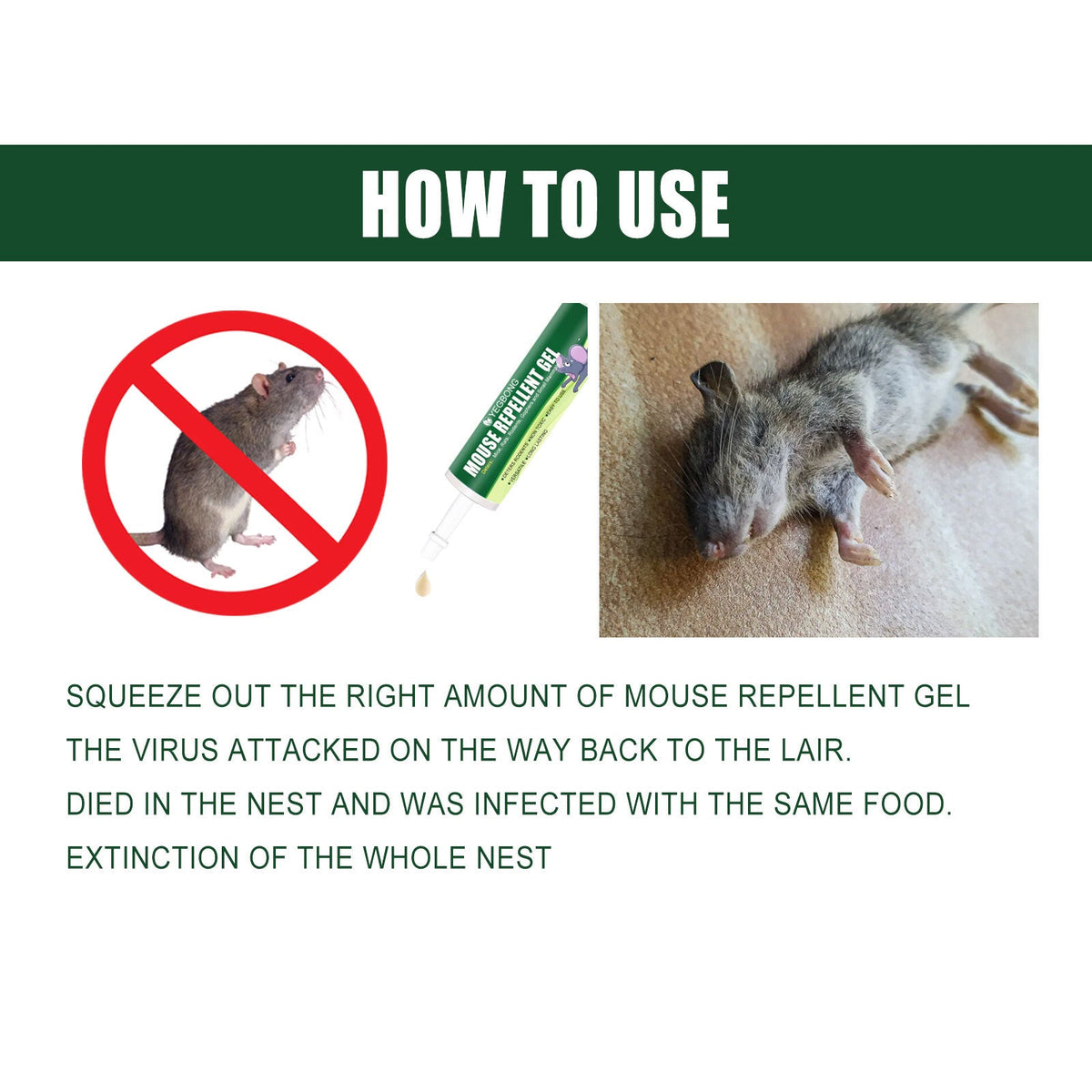 Rat Repellent Gel Car Engine Outdoor Home Indoor Rat Repellent Rat Buster Repeller