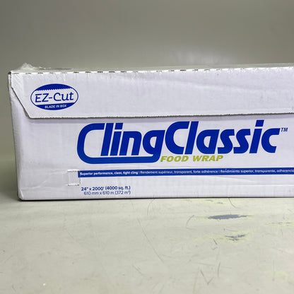 BERRY CLINGCLASSIC Food Wrap Sz 24" x 2000', Clear J1504373