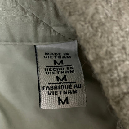 LEVI'S Front Button Cropped Jacket W/ Laydown Collar Women's Medium Tea Green 595450040