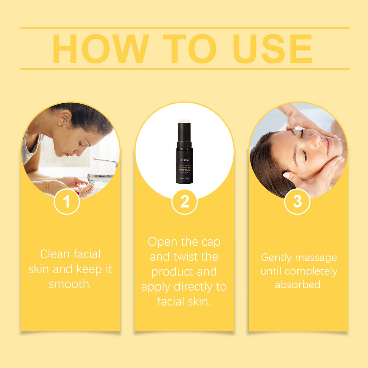 Propolis Firming Moisturizer For Daily Facial Care Gentle Moisturizing Propolis Stick For Dry Skin