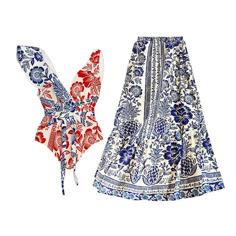 Slimming Retro Chiffon Dress