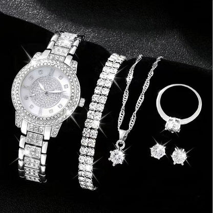 Women's Cornucopia Diamond-embedded Watch Set Popular