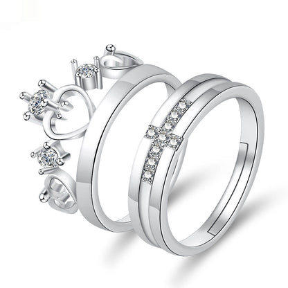 Moissanite Engagement Couple Couple Rings