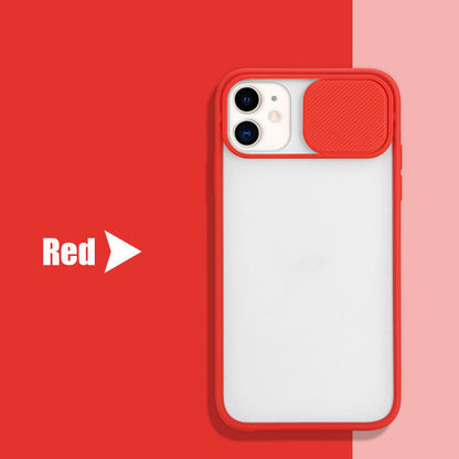 Frosted frame lens phone case
