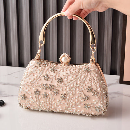 Womens Evening Clutch Beaded Cheongsam-style Bag Wedding Bridal Handbag