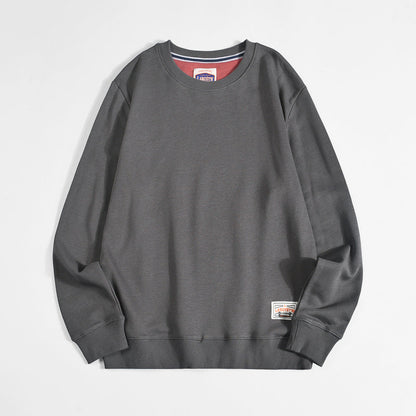 Mens Solid-color Casual Long-sleeve Hoodie