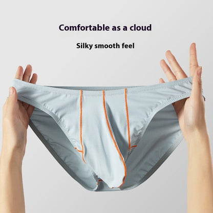 Thin Ice Silk Solid Color Men's Underwear