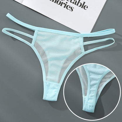 Mesh Breathable Seamless Low Waist Fun Women's Underpants
