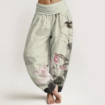 Women's Cotton Direct-print Springsummer Trousers