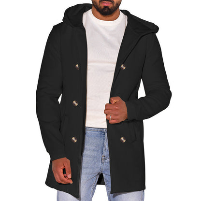 Versatile Wool Coat Mens Trench Coat