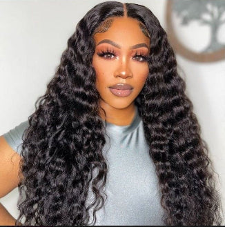 26 inch Deep Wave Wear Go Wig 7x5 HD Lace Closure 180% Draw String Glueless Wig