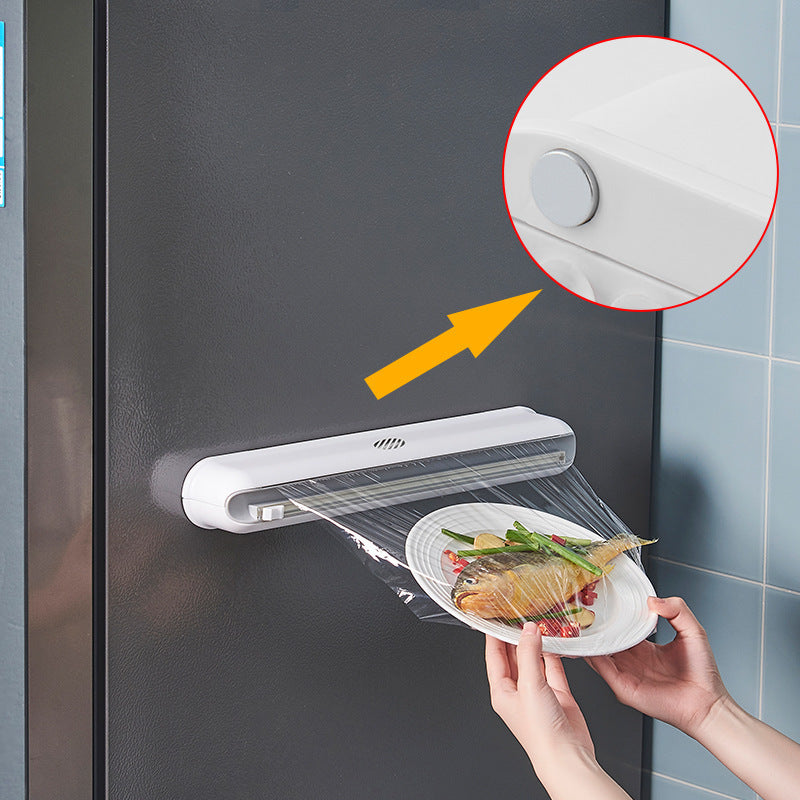 Cling Film Suction Cup Wall-Mounted Cutter Box