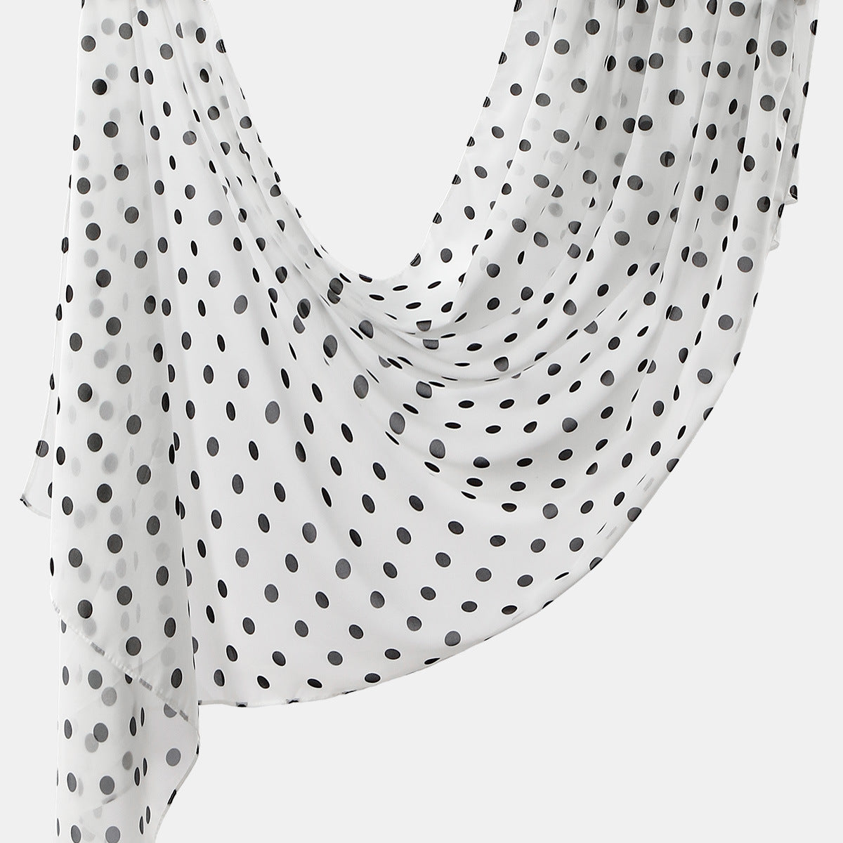 Printed Chiffon Long Scarf For Women Versatile And Fashionable For Outerwear