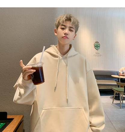 Men's Loose-fitting Pullover Hoodie
