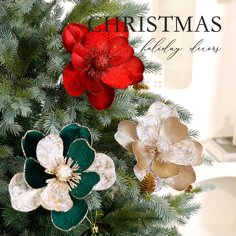 Christmas Flower Ornaments Christmas Tree Decorations