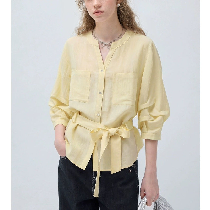 New Stylish Womens Lyocell Blouseshirt