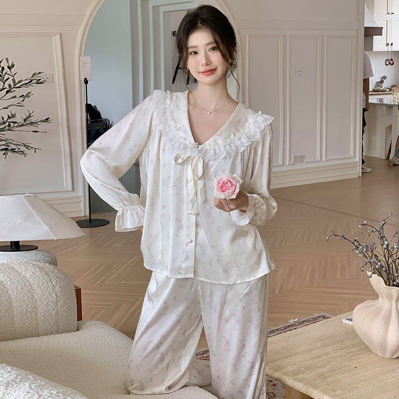 Sweet Princess-Style Autumn Pajamas And Loungewear For Women