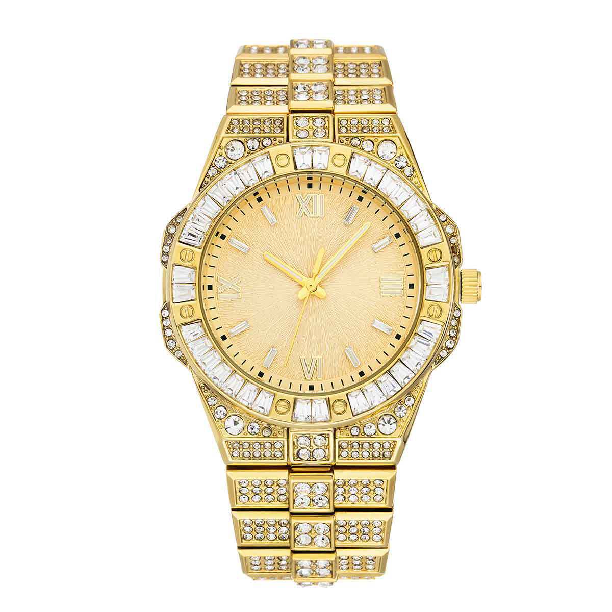 Full-diamond Watch Unisex Hip-hop Party Wristwatch