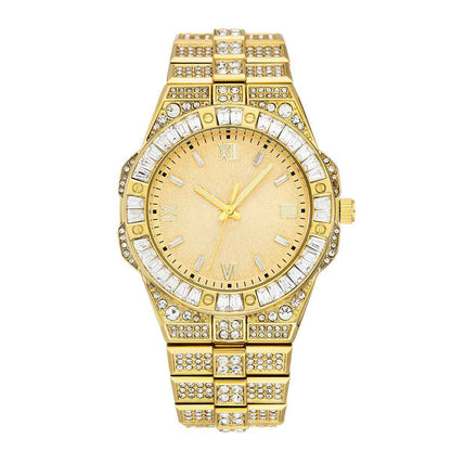 Full-diamond Watch Unisex Hip-hop Party Wristwatch