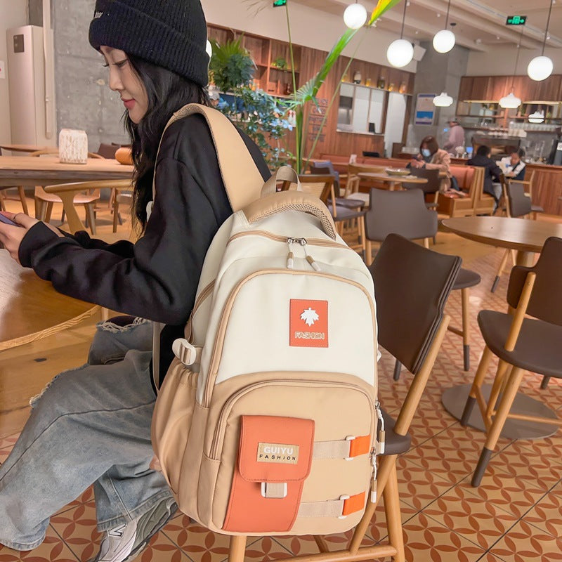 Backpack Large Capacity Early High Student Schoolbag