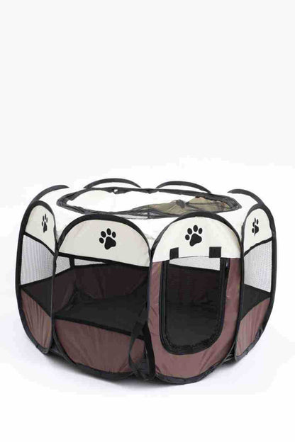 Octagonal Cage Fence Pet Cloth Tent Easy Storage Cat Nest