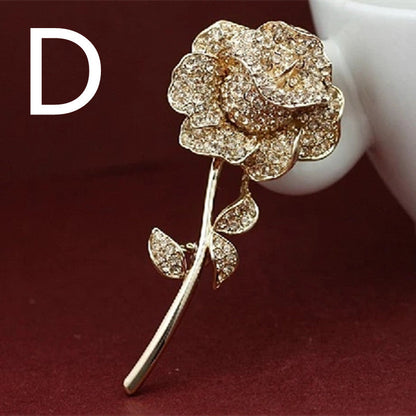 Ladies Zircon Brooch Dress Jacket Accessories