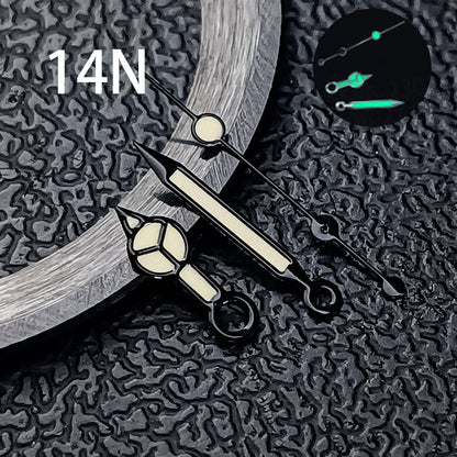 NH35 Hands, Vintage Green Luminous Watch Hands
