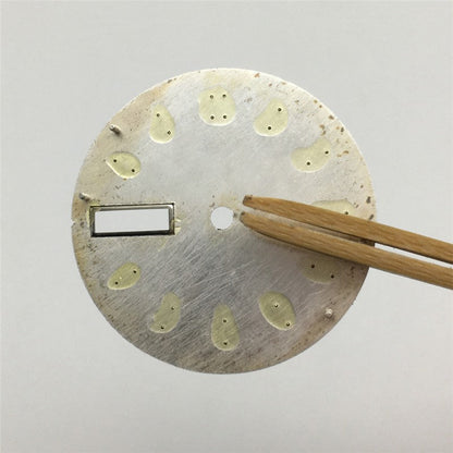 Seiko-modified Watch Dial With Luminous Numerals