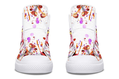 Printed Couple High-top Canvas Shoes