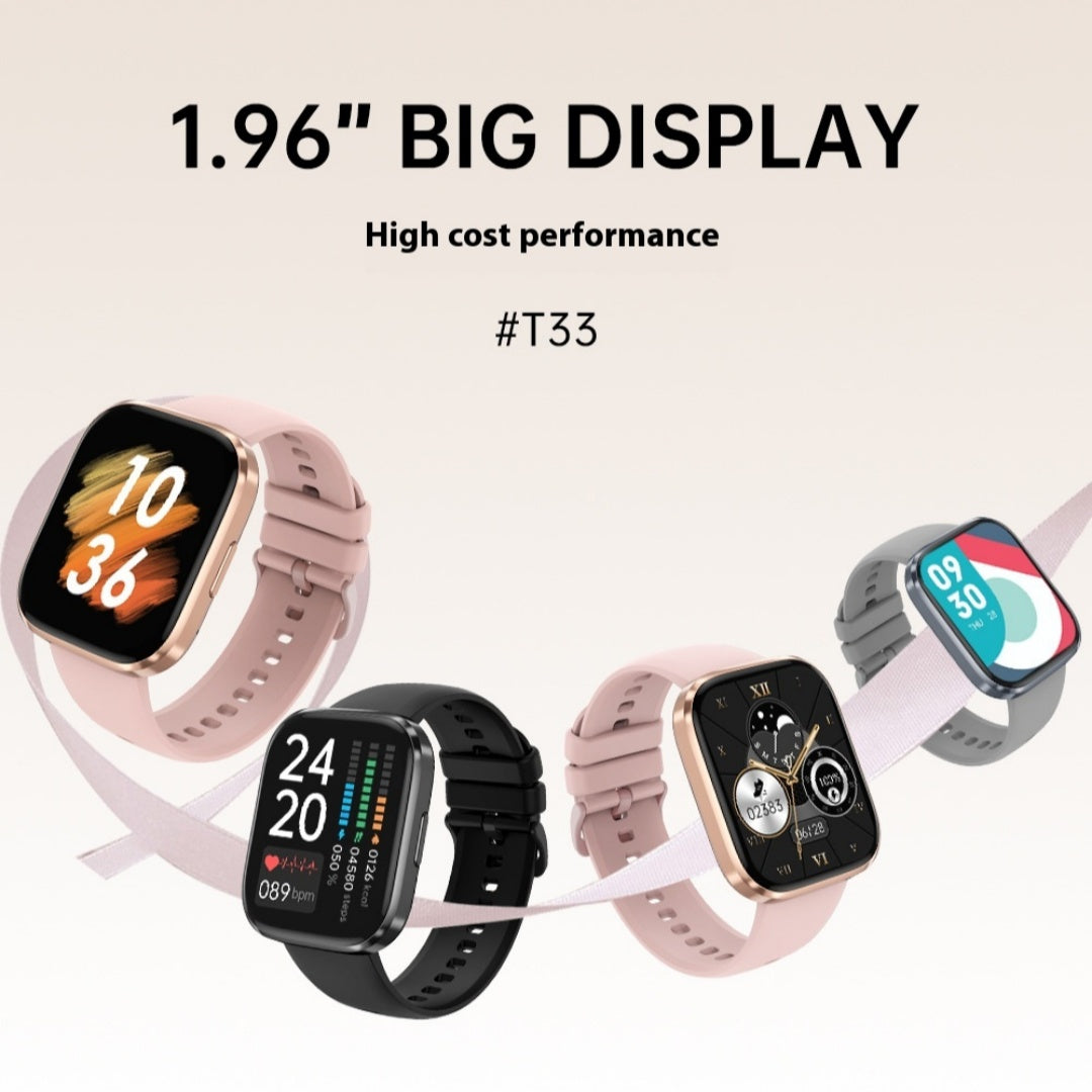 Bluetooth Calling Heart Rate Blood Oxygen Quick Reply Waterproof Sports Watch