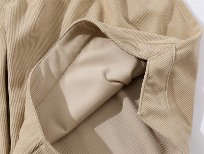 Letter Flocking Embroidered Loose Shorts Men