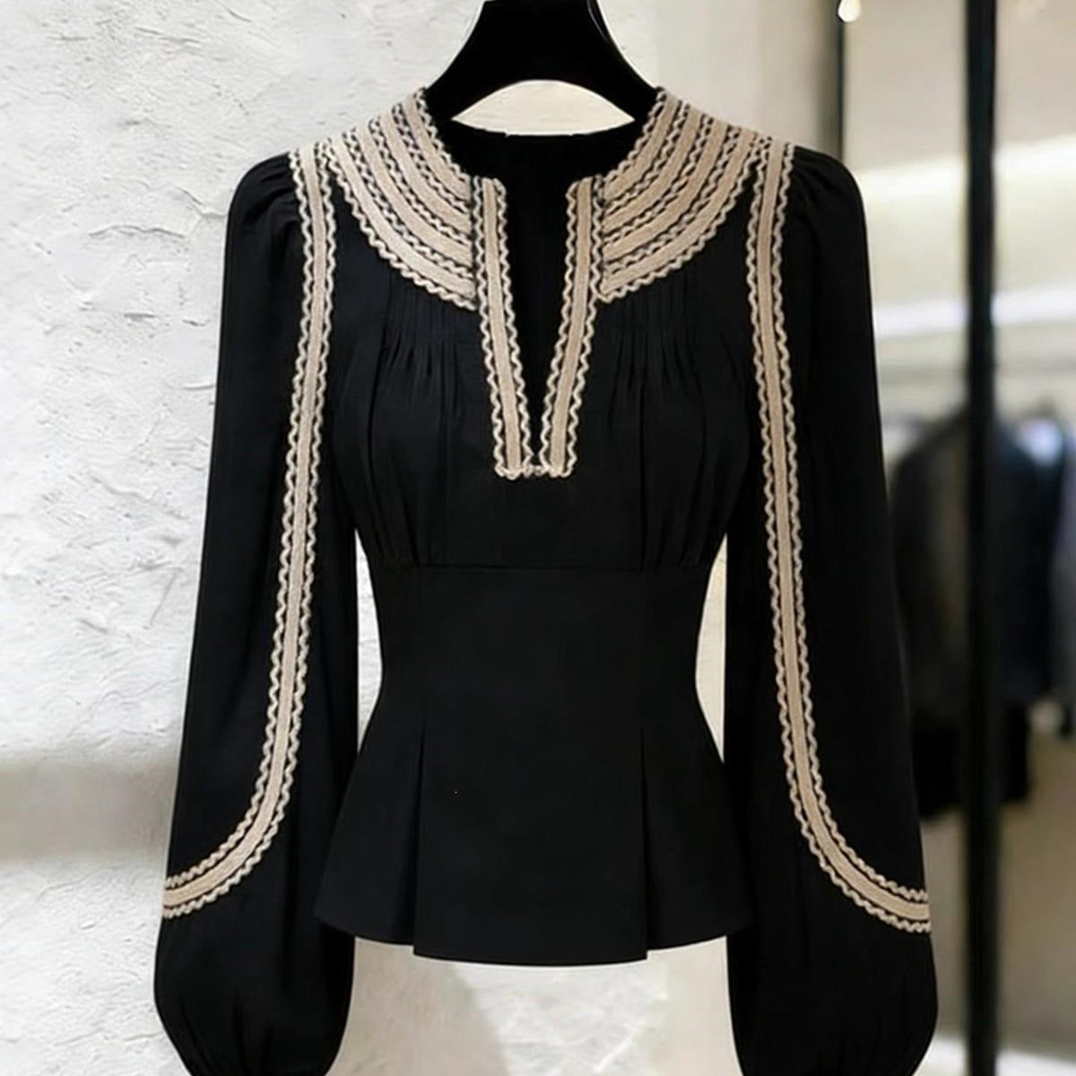 New Spring Stylish And Elegant Black Blouse