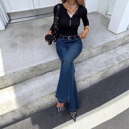 Slimming Versatile Denim Culottes That Graze The Floor