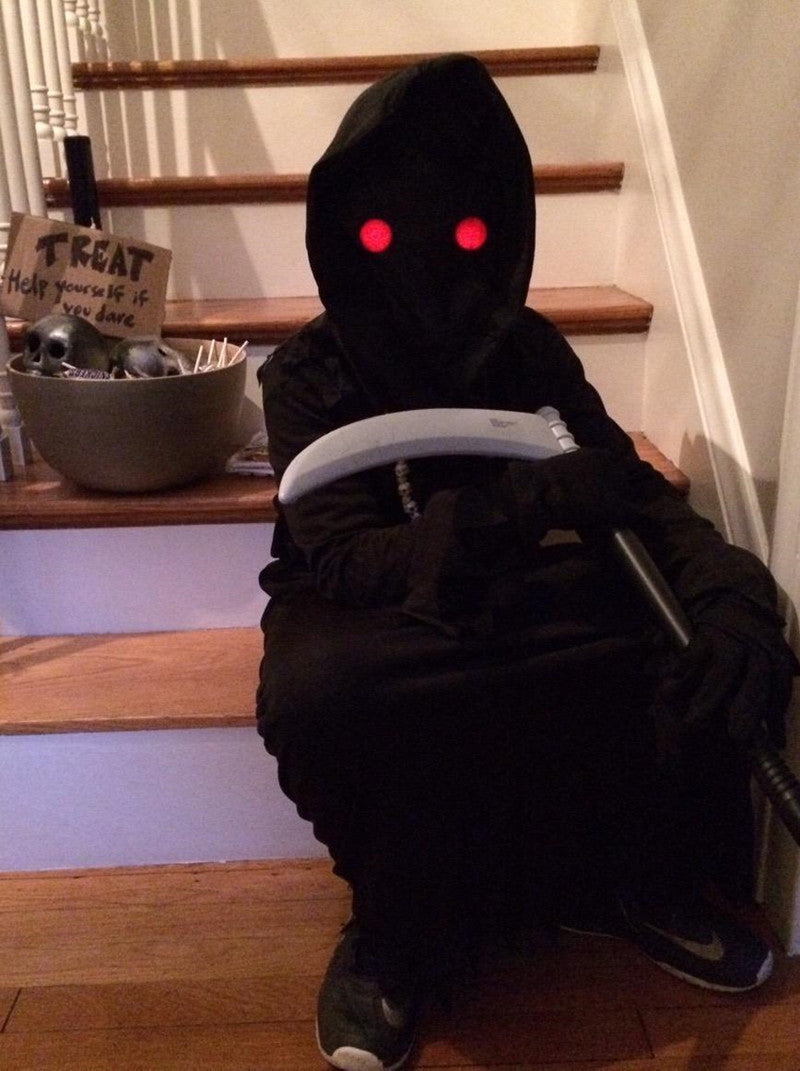 Halloween Horror Red Eye Death Costume Sickle Ghost Dark Messenger Ghost Play Halloween Costume Children