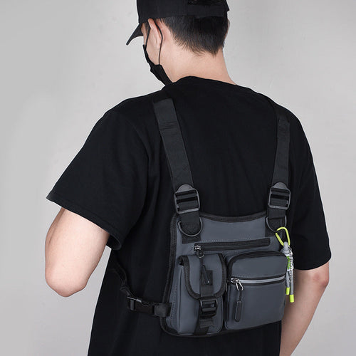 Workwear Functional Vest Chest Bag Reflective